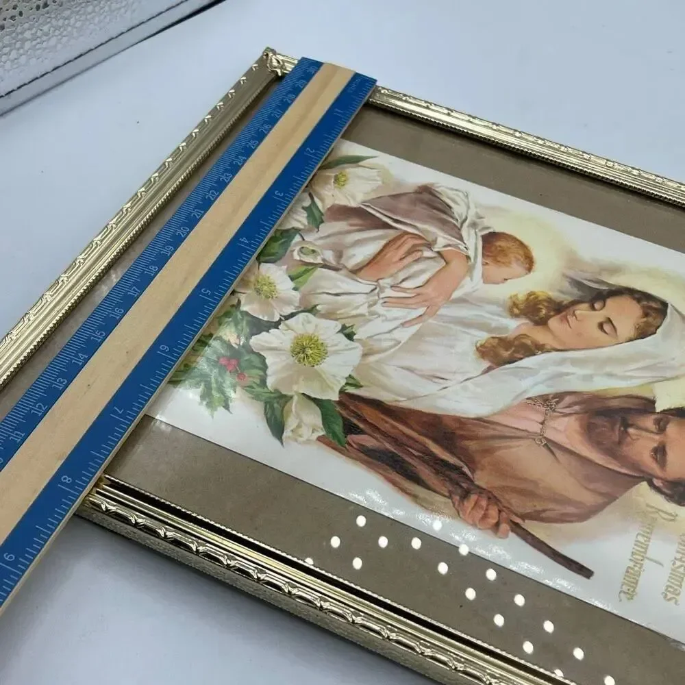 Vintage goldtone 8”X10” picture frame.